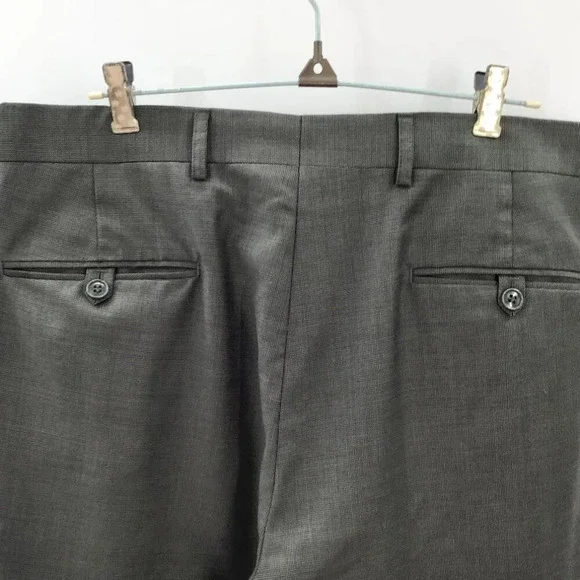 Mens Jones New York Suit 40R Pants 35/28.5 Wool Cashmere Blend Green Houndstooth - Picture 12 of 16